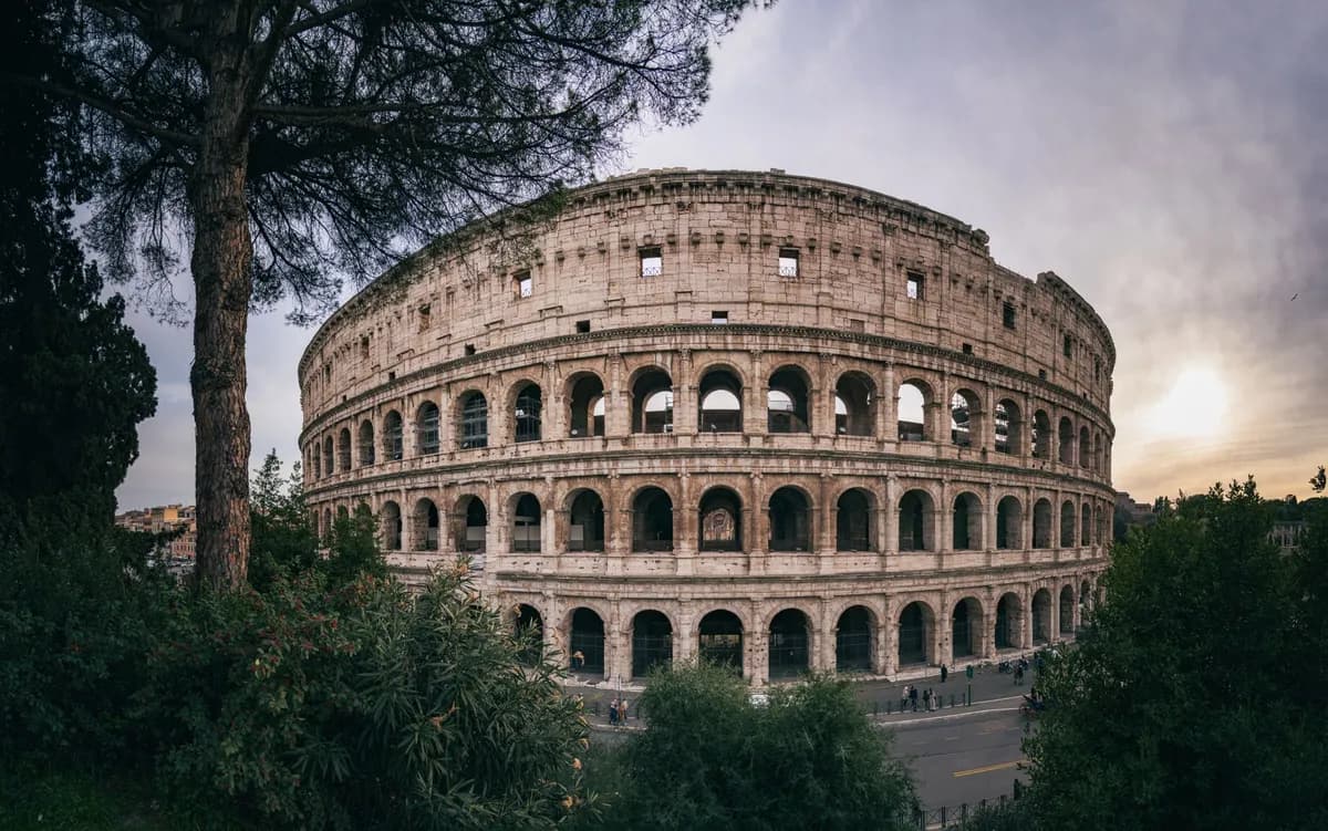 The Colosseum in Rome, Italy