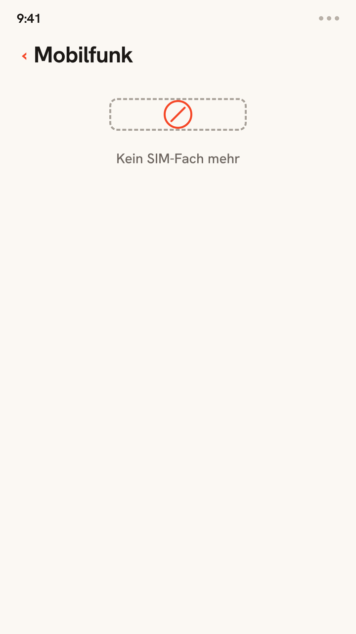 Animation, die ein reines eSIM-iPhone ohne physischen SIM-Einschub zeigt und dann eine Mobilfunk-Liste mit zwei eSIM-Profilen gleichzeitig: deiner Heimleitung und Zwitchy Travel.