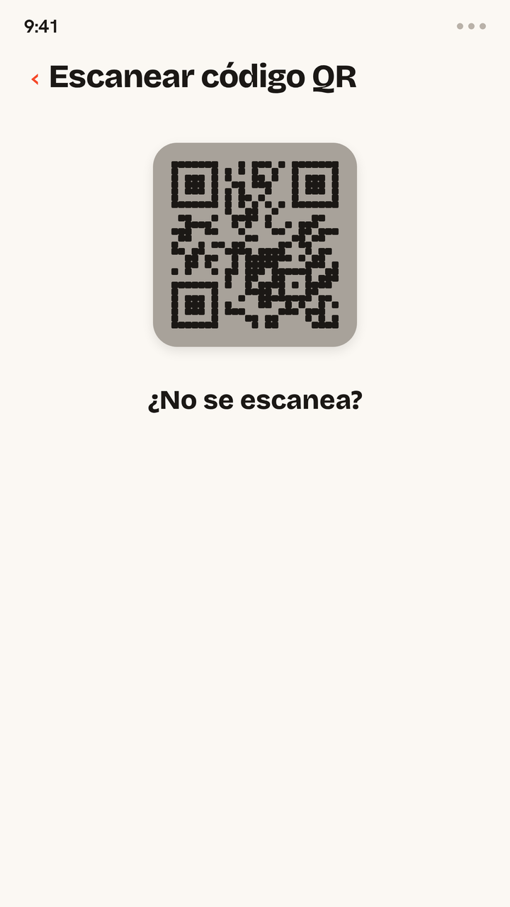 Animación con soluciones para un código QR de eSIM de Zwitchy que no se escanea: pon el brillo de la pantalla al máximo, abre el código más grande en una segunda pantalla y, si aún no se escanea, introduce los datos manualmente.