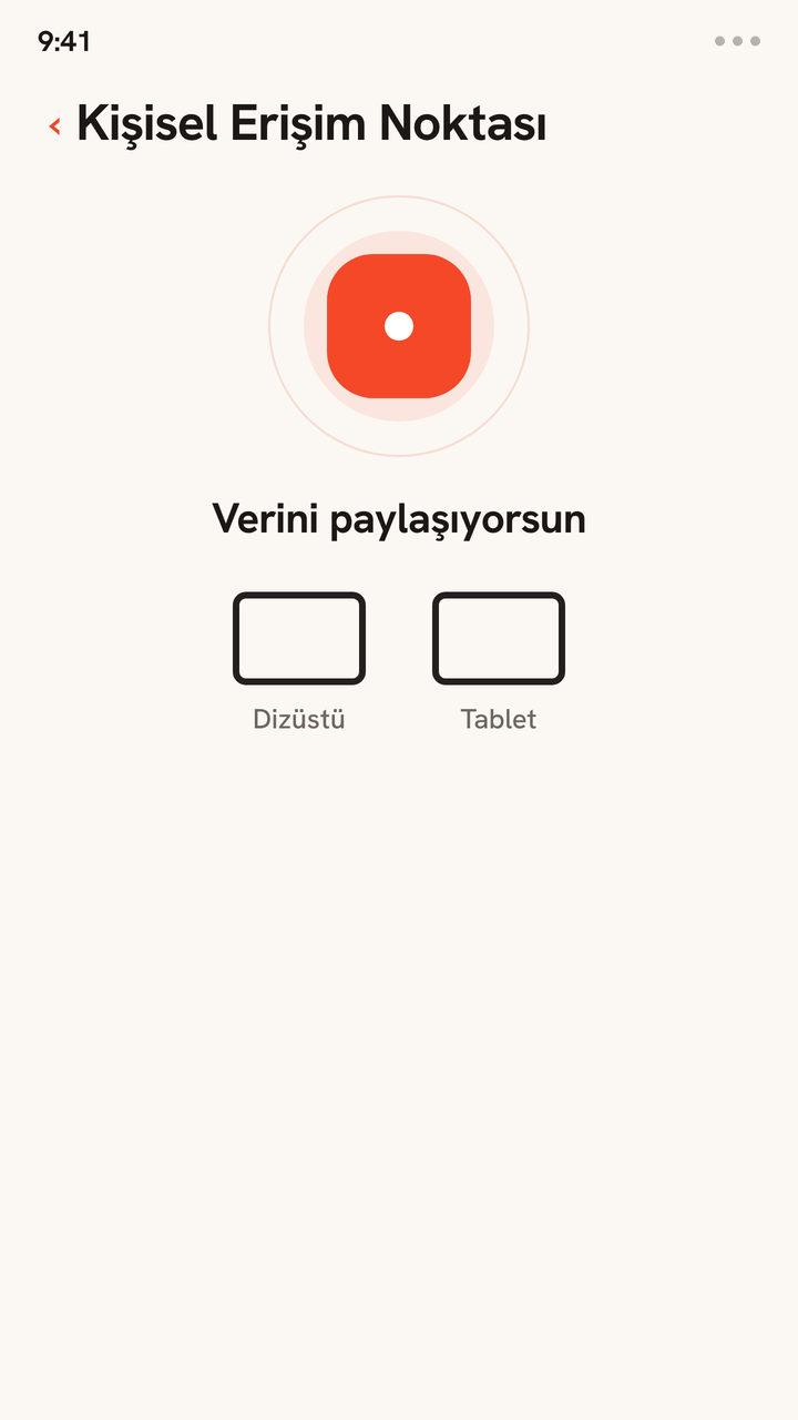 Bir telefonun kişisel erişim noktasının Zwitchy veri bağlantısını bir dizüstüne ve bir tablete yayınladığı, bunların sırayla bağlandığı, tek bir eSIM'in verisinin cihazlar arasında paylaşıldığı animasyon.