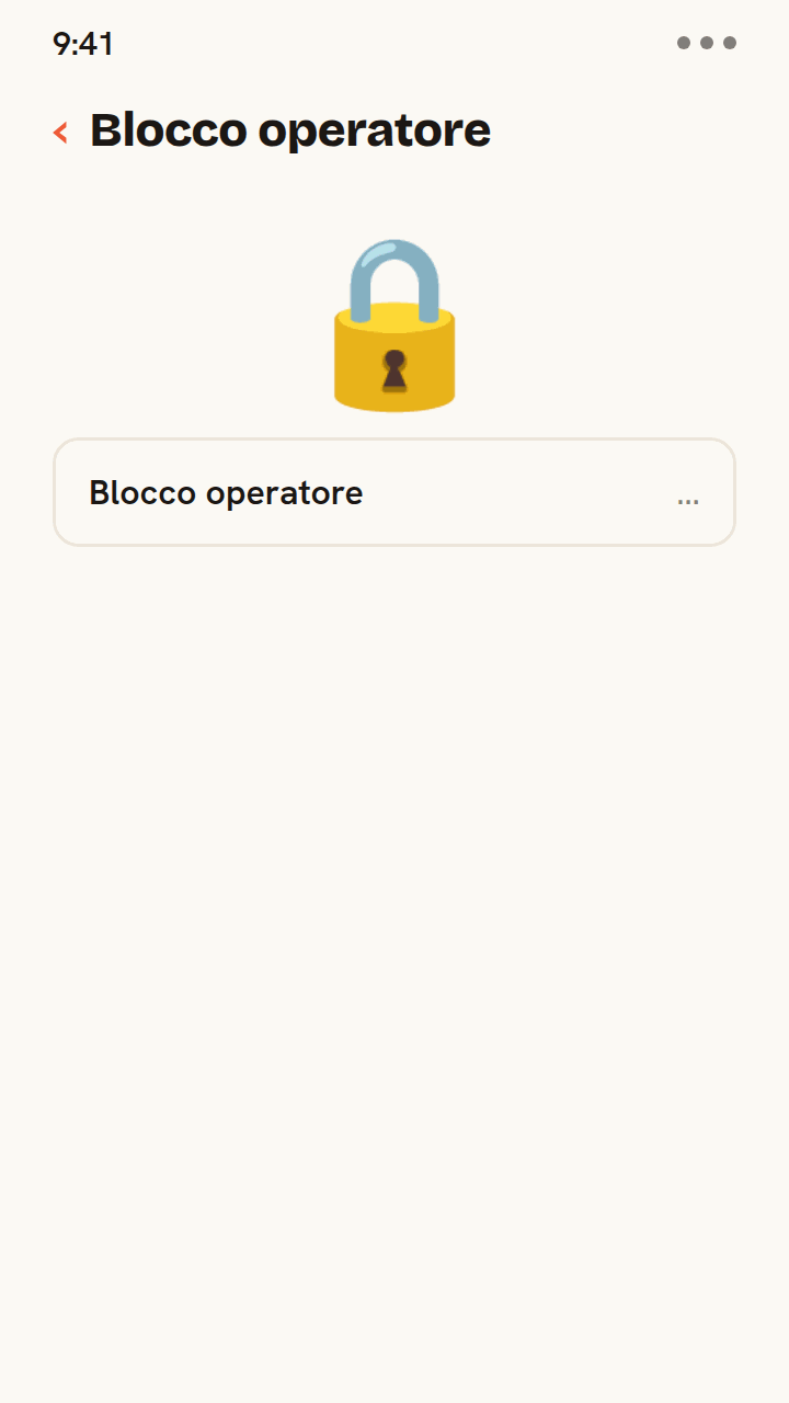 Animazione dell'impostazione Blocco operatore di un telefono: un lucchetto si apre e lo stato mostra «Nessuna restrizione SIM», confermando che il telefono è sbloccato e pronto per una eSIM da viaggio.