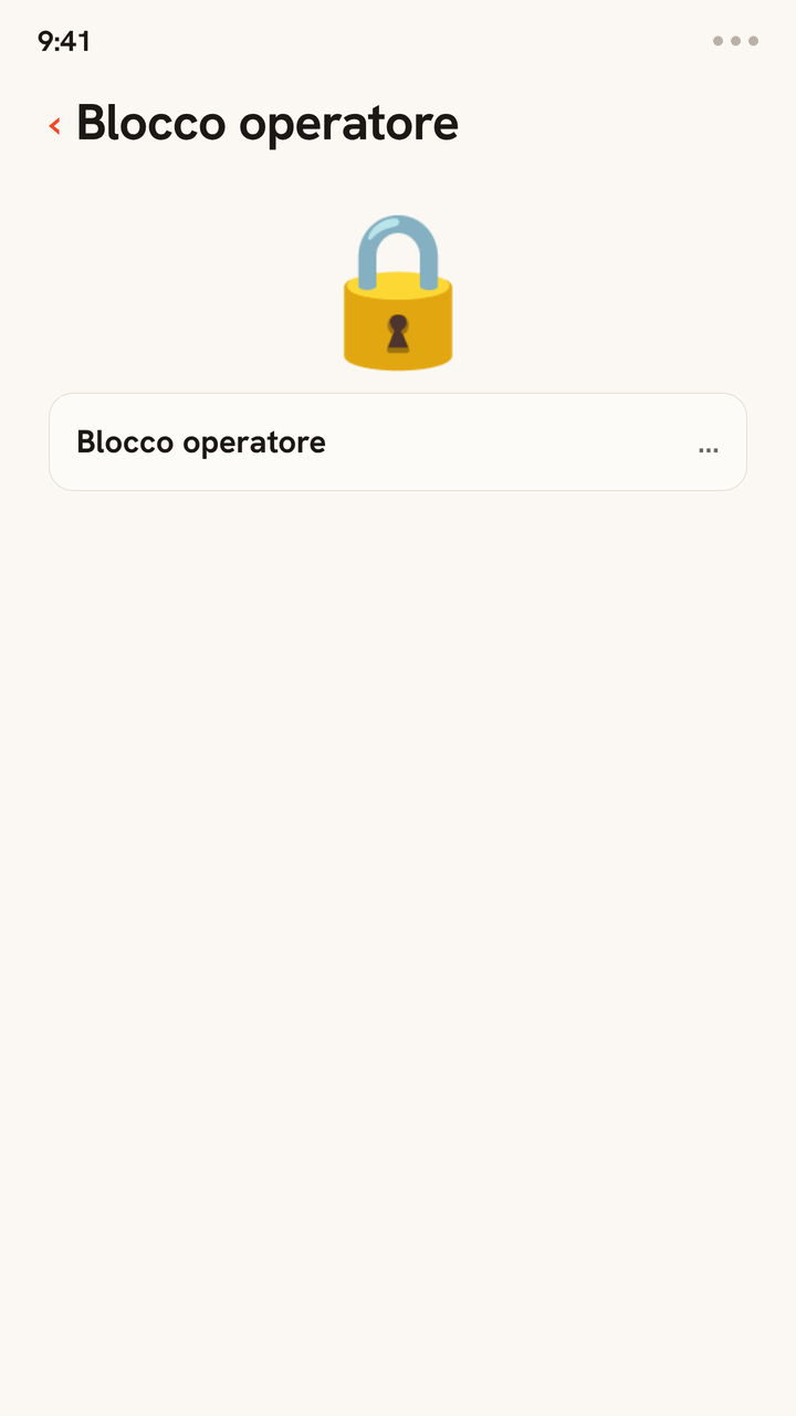 Animazione dell'impostazione Blocco operatore di un telefono: un lucchetto si apre e lo stato mostra «Nessuna restrizione SIM», confermando che il telefono è sbloccato e pronto per una eSIM da viaggio.